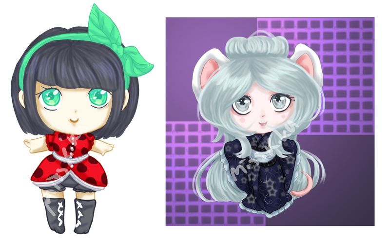 Ladybug And Silvermouse Kemonomimi Adopt Reupload by MissRiku on DeviantArt