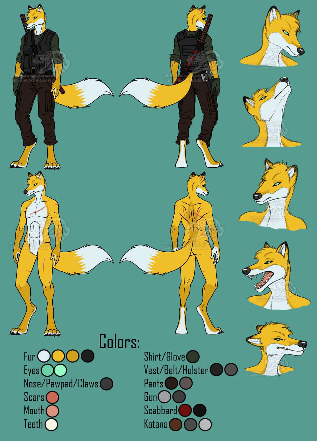 Nickale Ref Sheet Commission By Carolzilla-dadf3 by xsonic