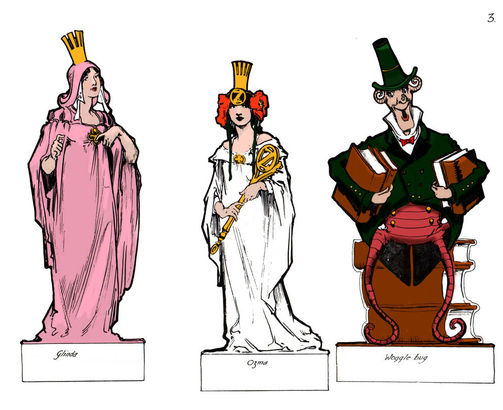 Glinda, Ozma, Woggle Bug by historianofoz on DeviantArt