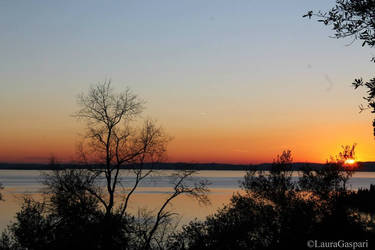 Sunset on the Garda Lake