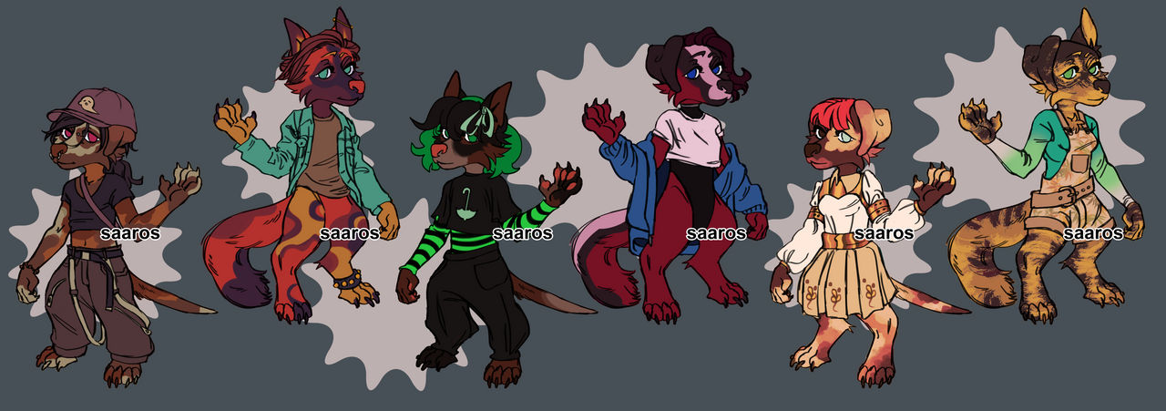 closed furry adopts 6/6 by saaros