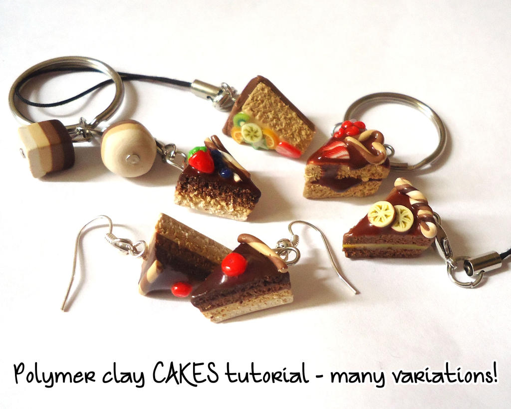 Polymer clay tutorial: CAKES!