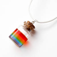 Rainbow in a Bottle necklace