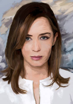 Emily Blunt Digital Painting