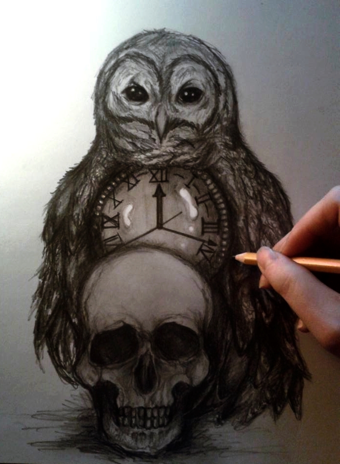 Commission tattoo project owl