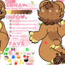 enna bear fursona ref !