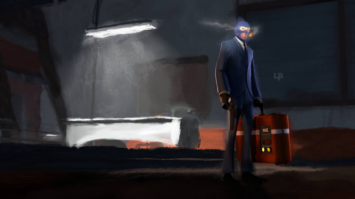 TF2 Menu Background - Spy - Colored by LilBonelessPizza on DeviantArt