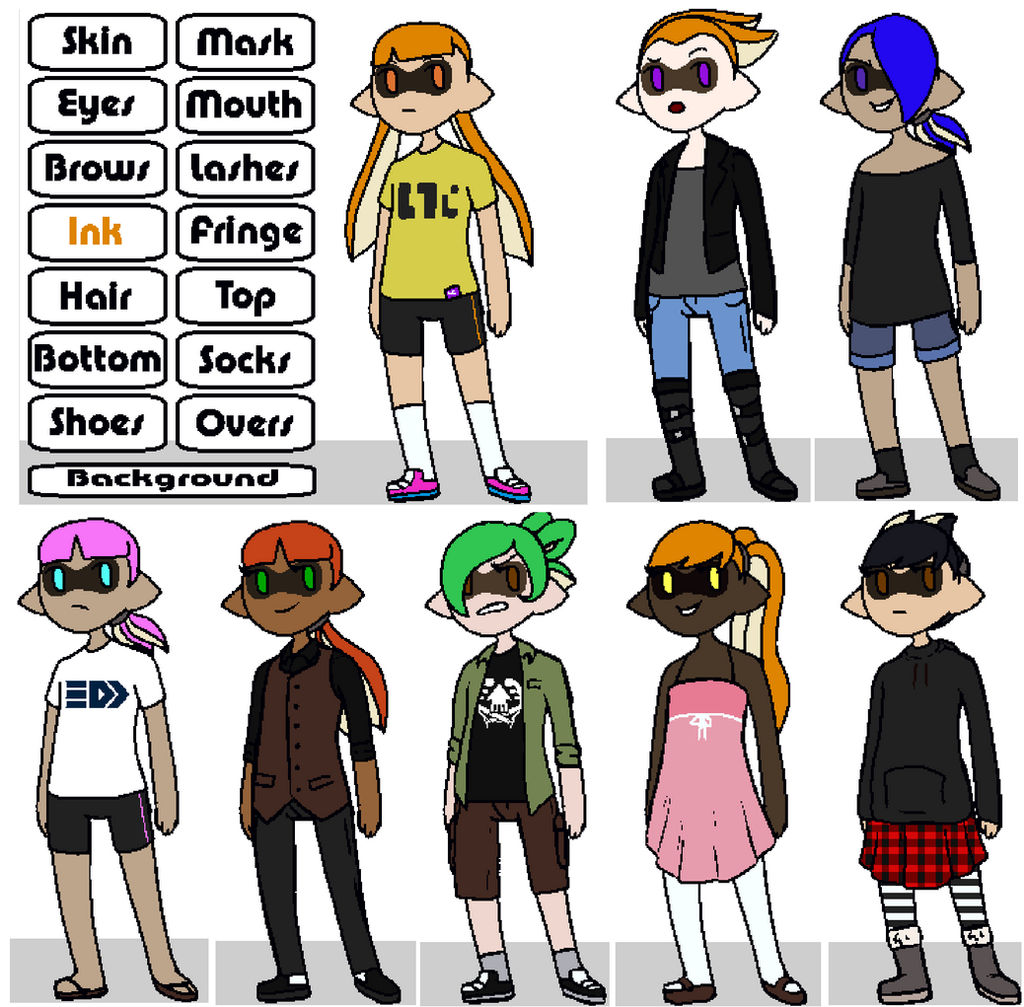 Splatoon Creating Inkling Splatoon Inkling Creator by PencilApocalypse on DeviantArt