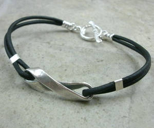 Silver Mobius Strip/Infinity Symbol Bracelet