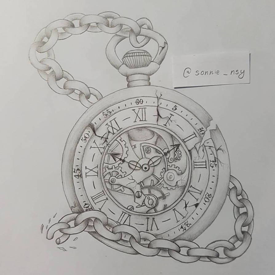 Broken Pocket Watch by SonnieSideUp on DeviantArt