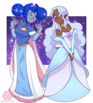 Guinevere and Allura outfit swap
