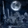 Premade BG Graveyard in Moonlight