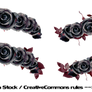 PNG Stock Floralwreath dark roses