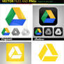 New Google Drive Free Vector and PNG Icon Pack