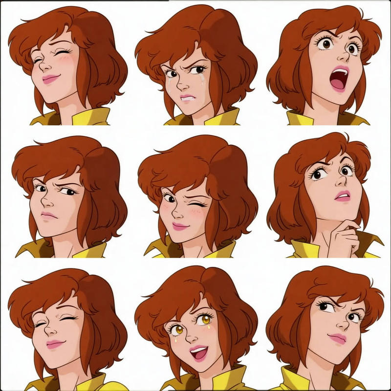 April Raspberry Person April Faces 1 by Cowabunga-April on DeviantArt