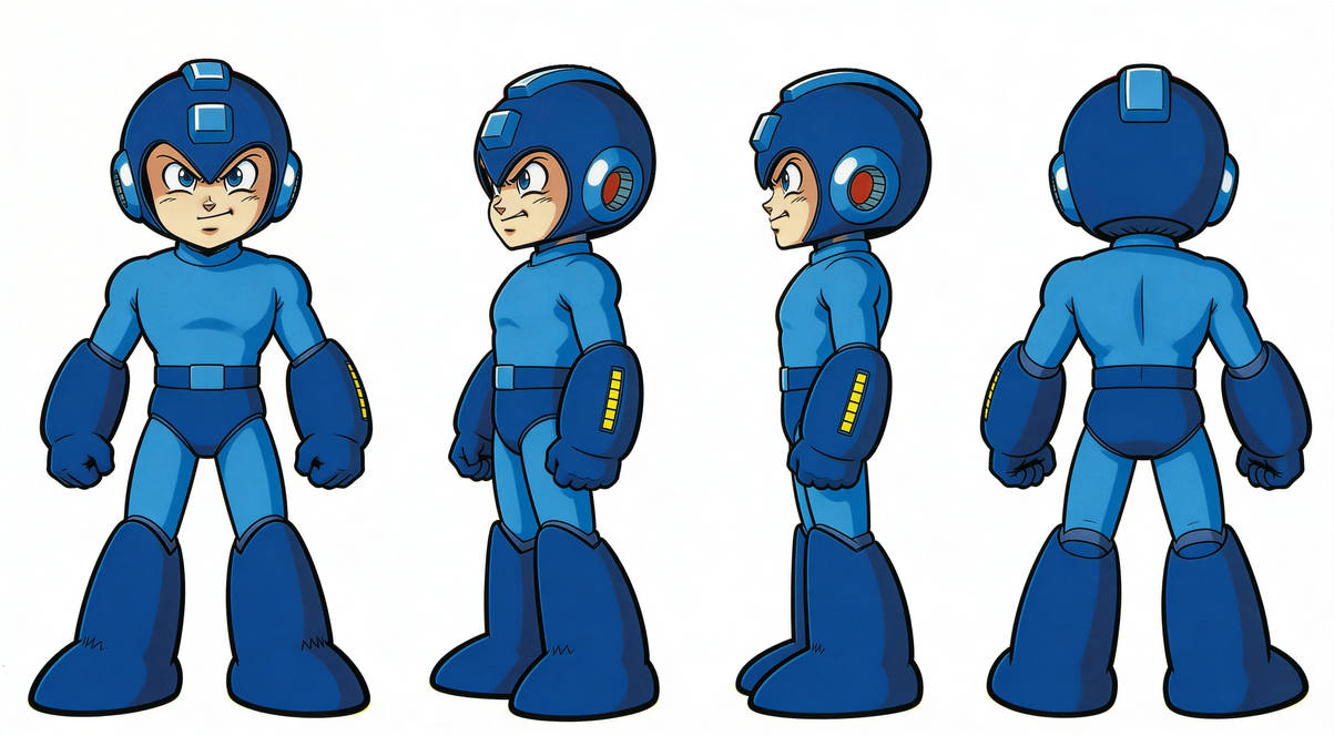Mega Man Razor Form Mega Man - Turnarounds various by Cowabunga-April on DeviantArt