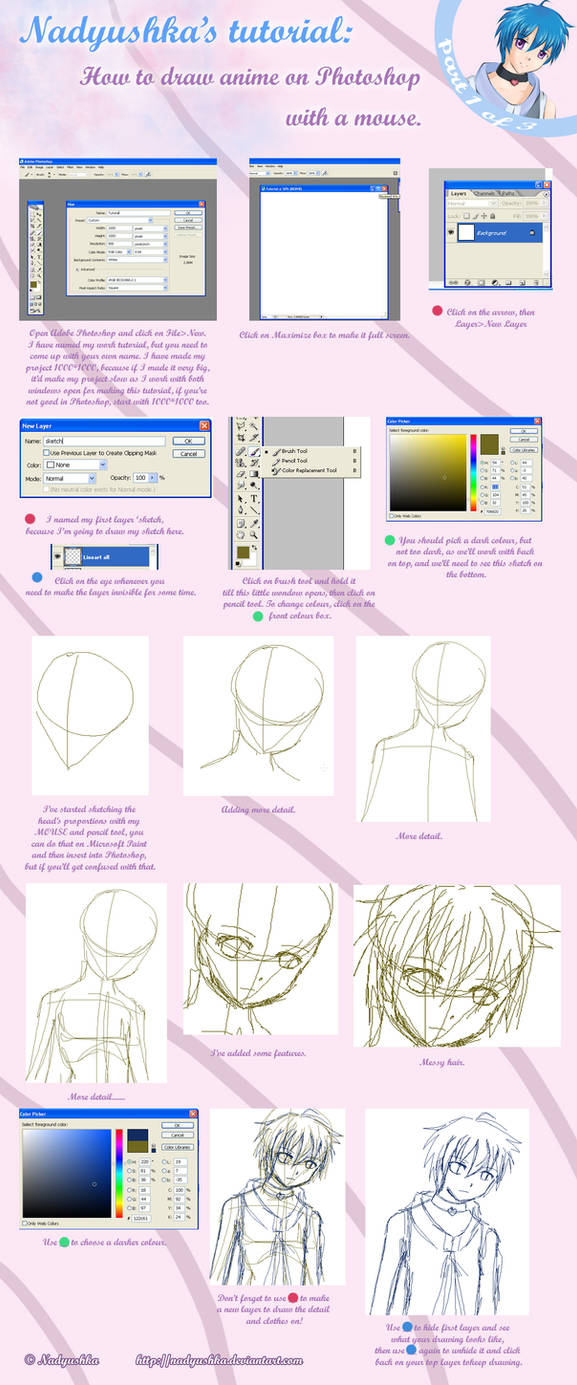 Anime Tutorial Blog Anime tutorial part one. by Nadyushka on DeviantArt