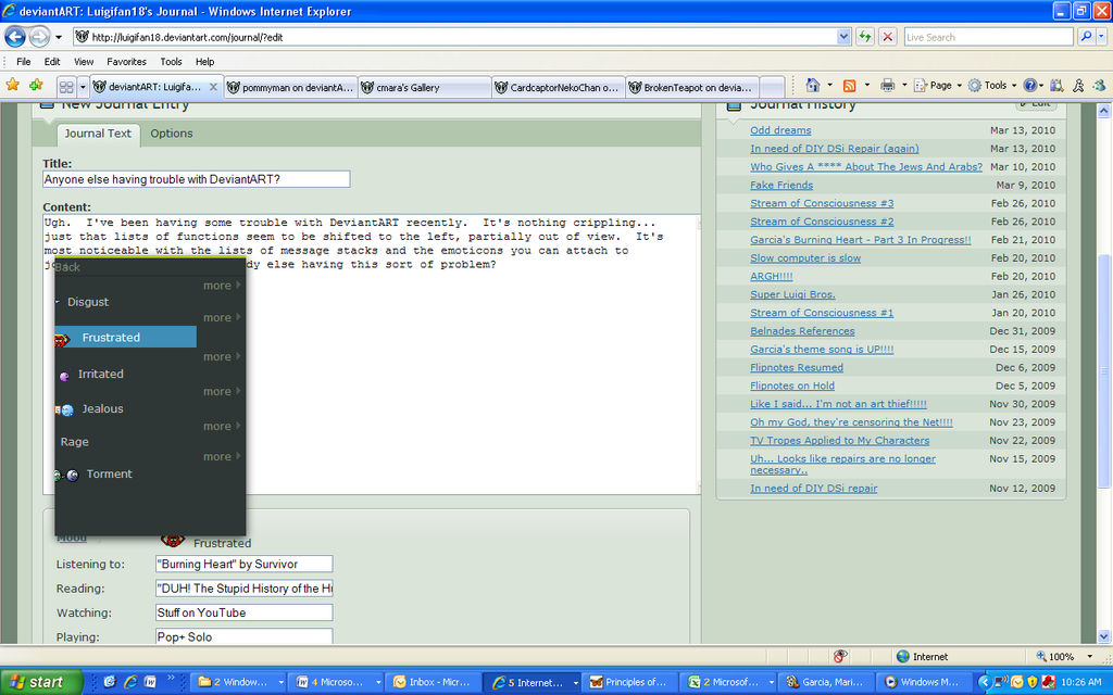 DeviantART Display Error by Luigifan18 on DeviantArt