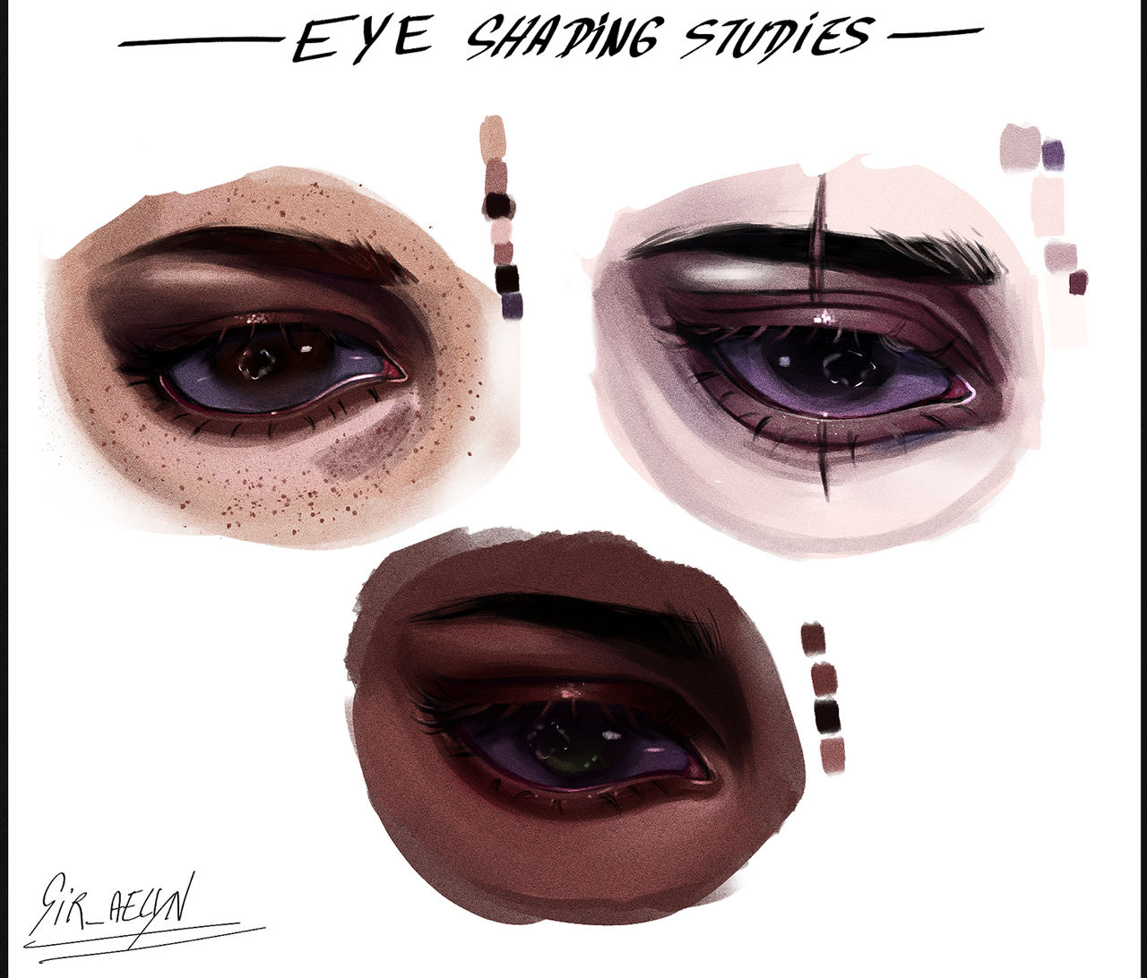 Eye shading practice by Siraelyn444 on DeviantArt