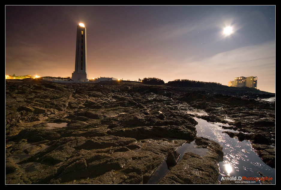 Lighthouse in the moonlight