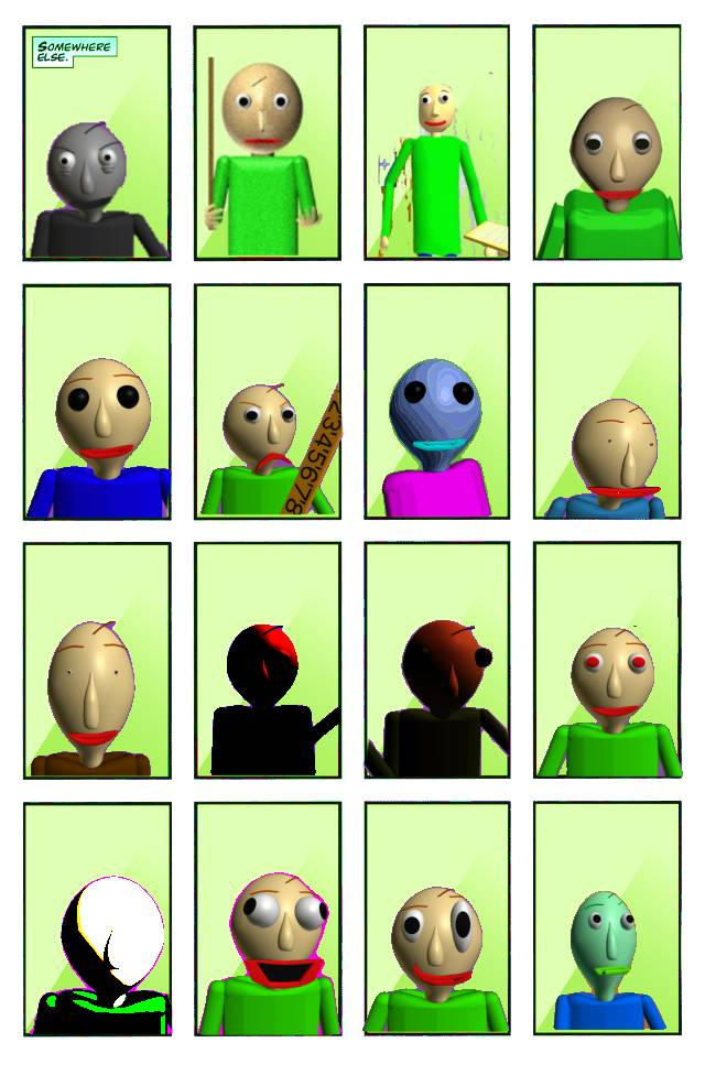 Baldi Variants Baldi variance by baldimakesomedrawing on DeviantArt
