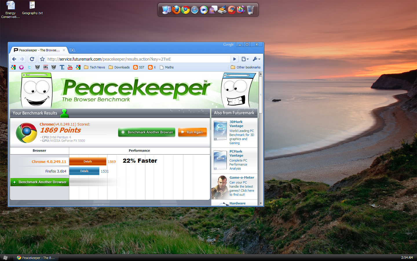 Browser Benchmark - Peacekeepe