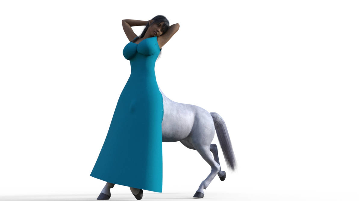 Centaur Clothing Centaur blue dress by canawrite on DeviantArt