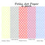 Pack of Six Polka dot Papers