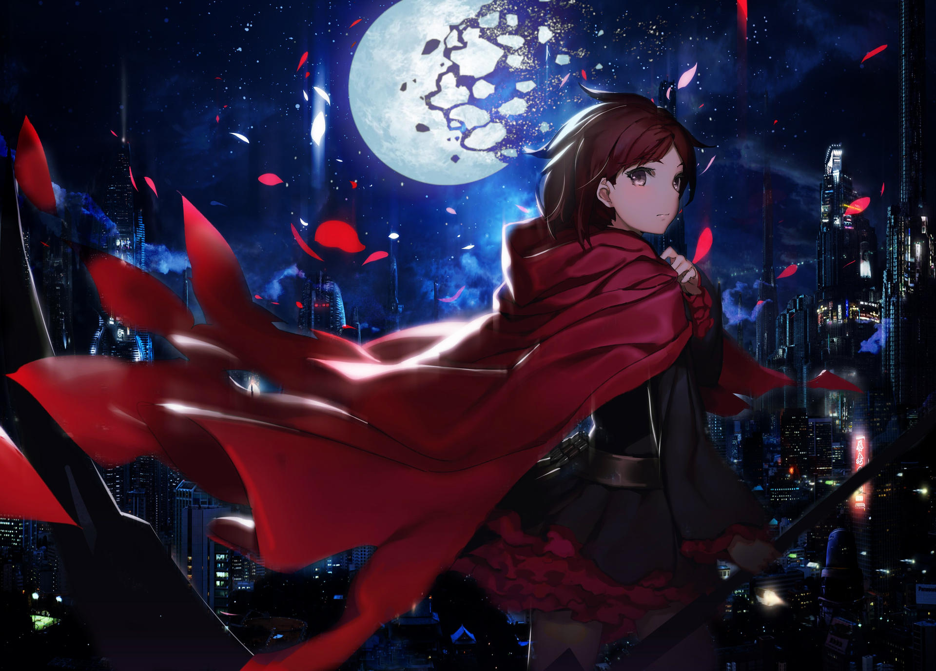 Moving Ruby RWBY Ruby Rose Moving Background for Mobile by CHEIF679 on DeviantArt