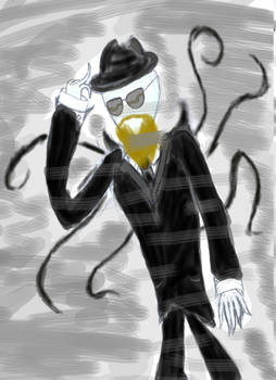 Sharp Dressed Slender Man (With Beard)