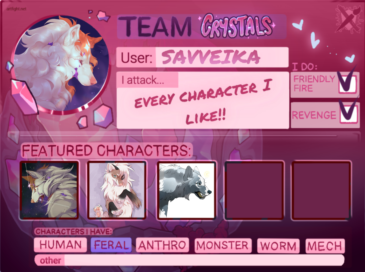 ARTFIGHT 2025 TEAM CRYSTALS by Savveika on DeviantArt