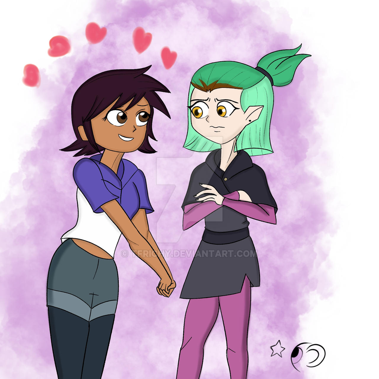 luz and amity by Tfrichy on DeviantArt