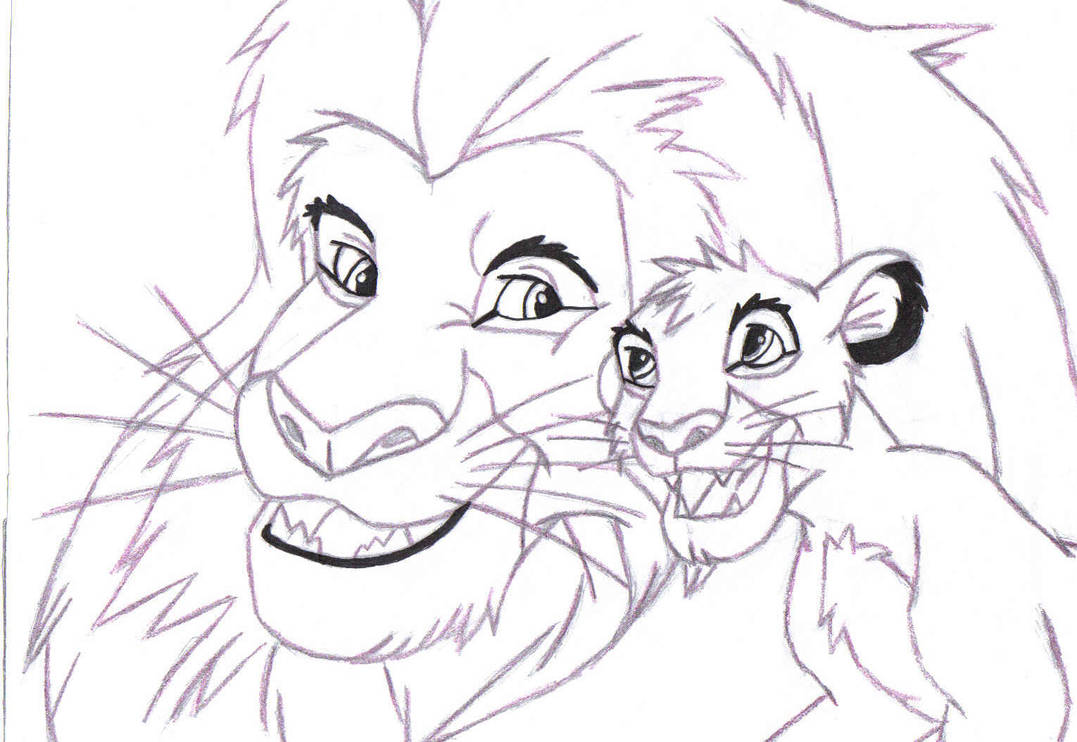 Musafa Simba Drawable Mufasa and Simba by Hideous1984 on DeviantArt