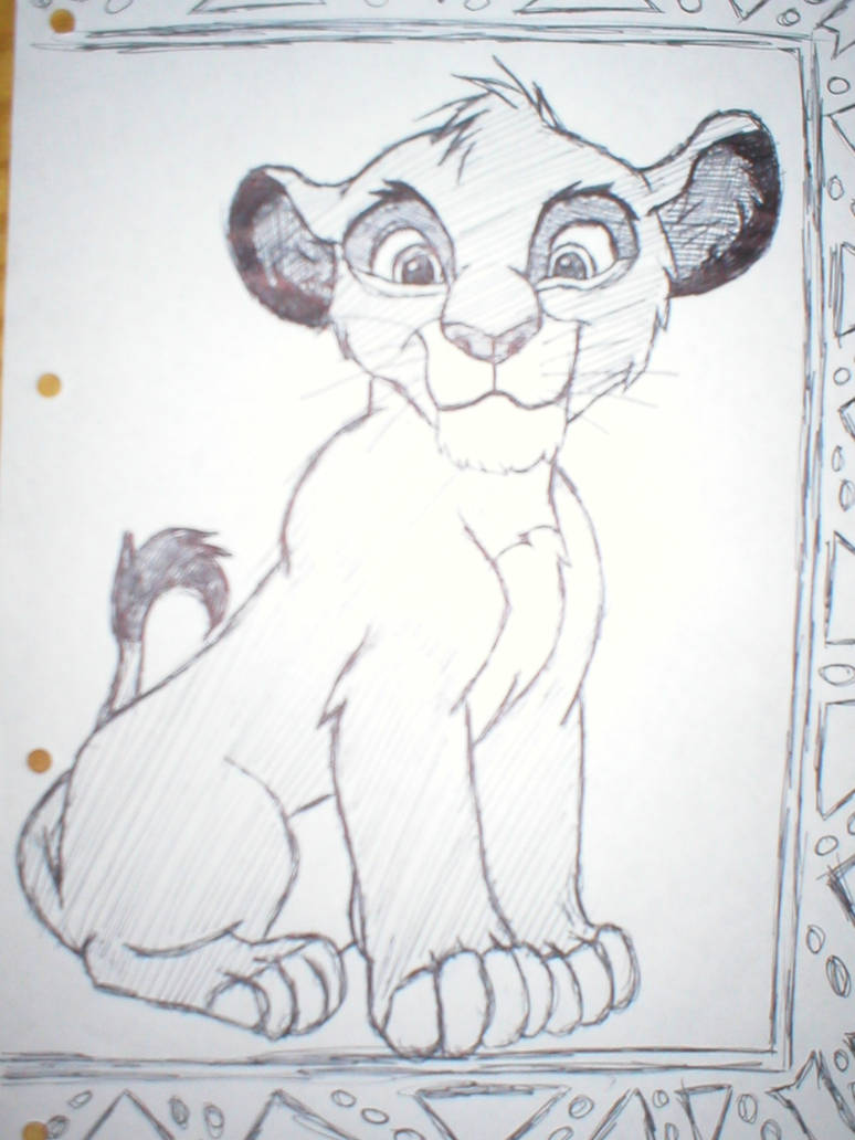 Simba sitting by Hideous1984 on DeviantArt