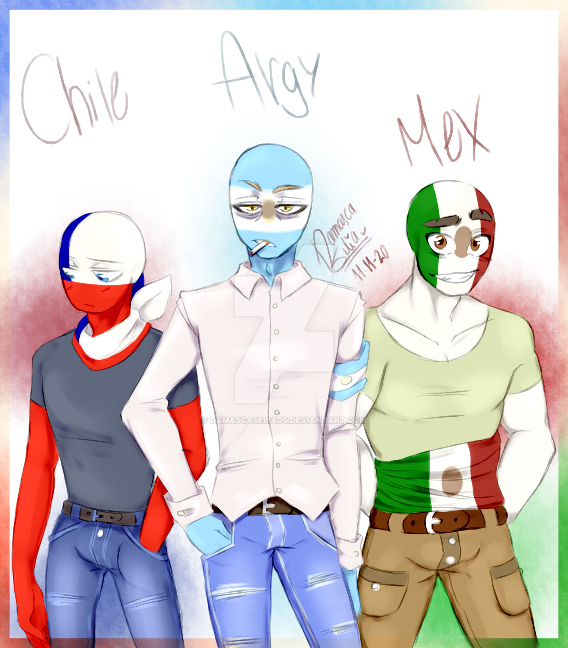 Italy and Argentina - CountryHumans by SugarTC on DeviantArt