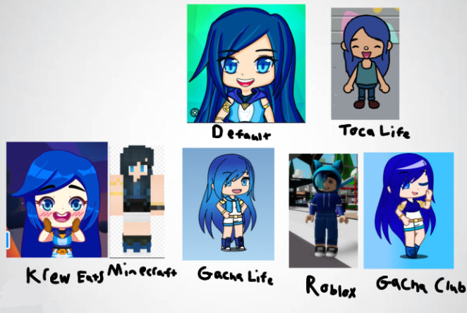 Different Versions Of ItsFunneh by JoyTheElfYT on DeviantArt