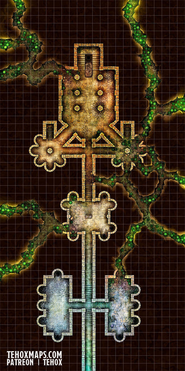 Infested Crypt battlemap by GamaWeb on DeviantArt