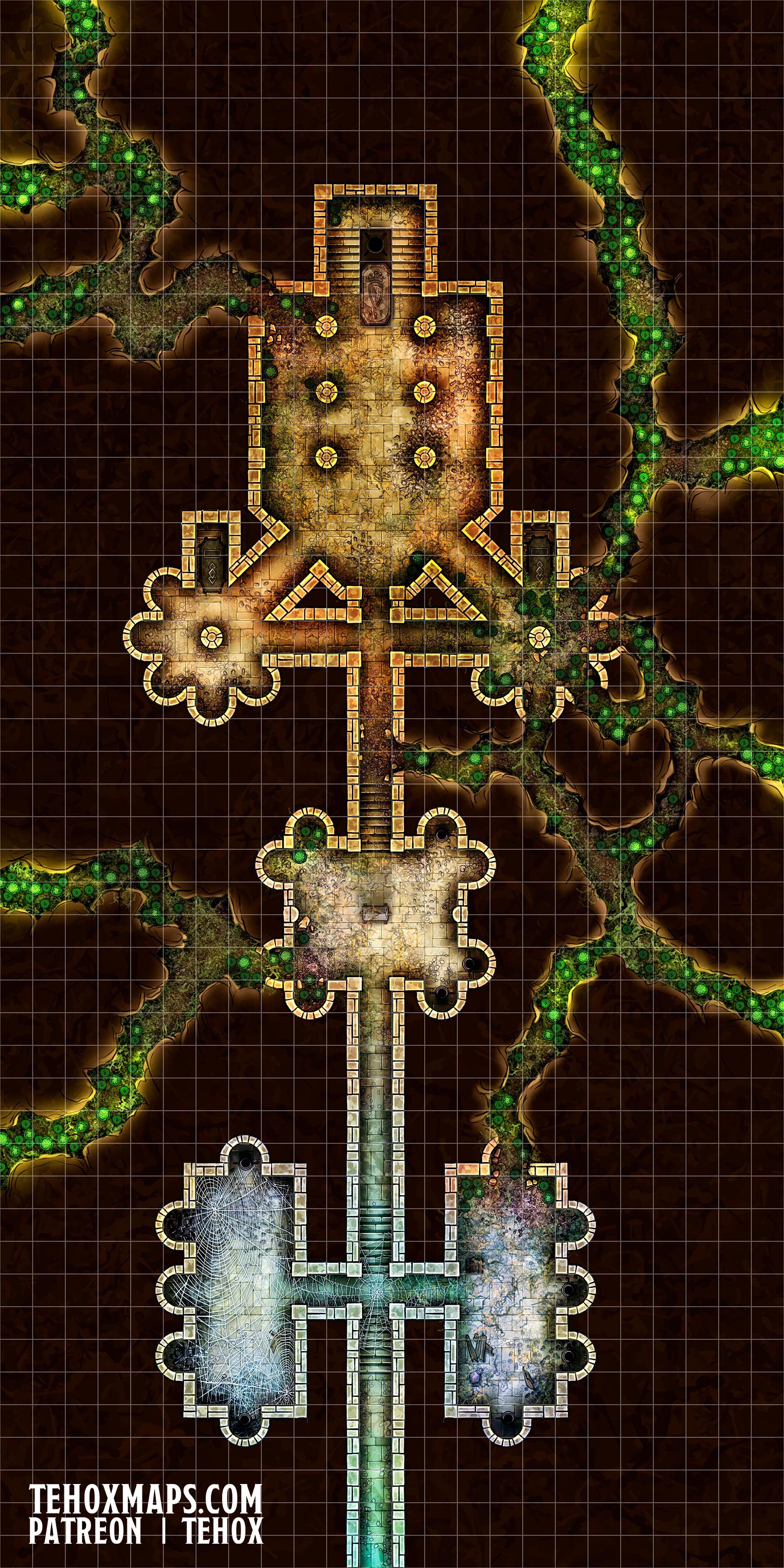 Infested Crypt battlemap by GamaWeb on DeviantArt