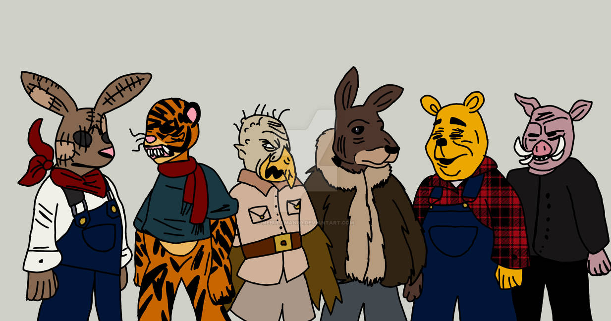 Avolved Pooh Other Pooh characters in blood and honey COLOURED by NebulaMan89 on ...