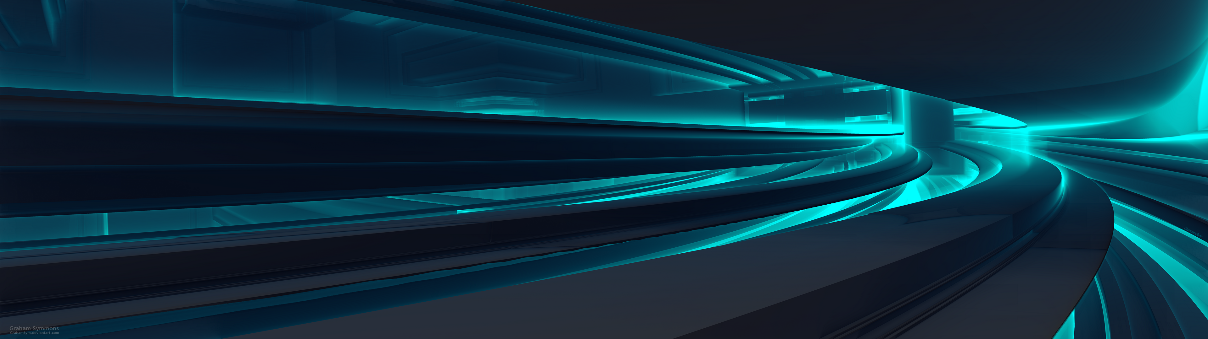 Underpass-3840x1080 Dual Display Fractal