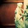 Sculpture on a lamp