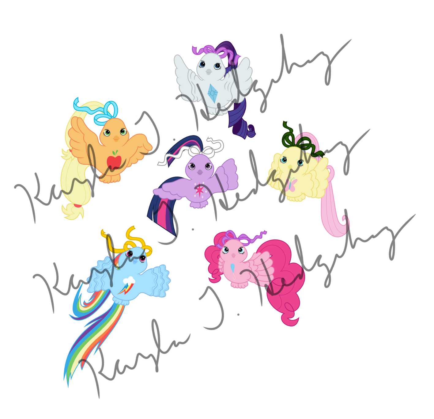 Mane Six Fairy Tail'd