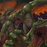 Lizardmen Attack Wallpaper