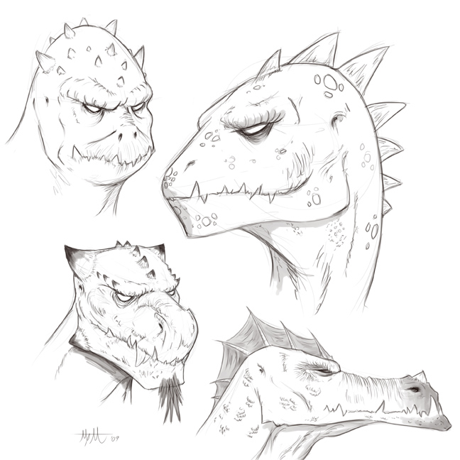 Random Lizard Sketches