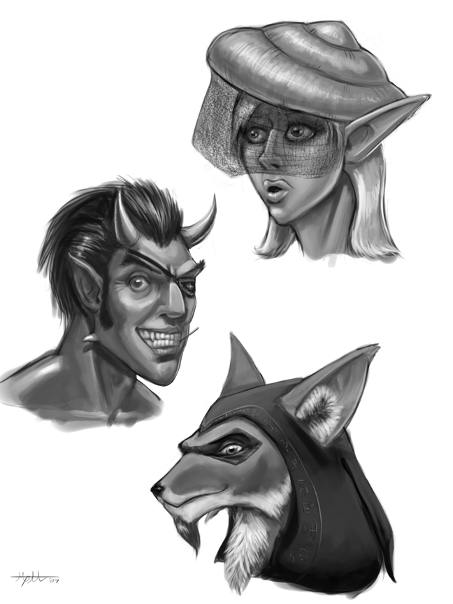 Head Sketches 1