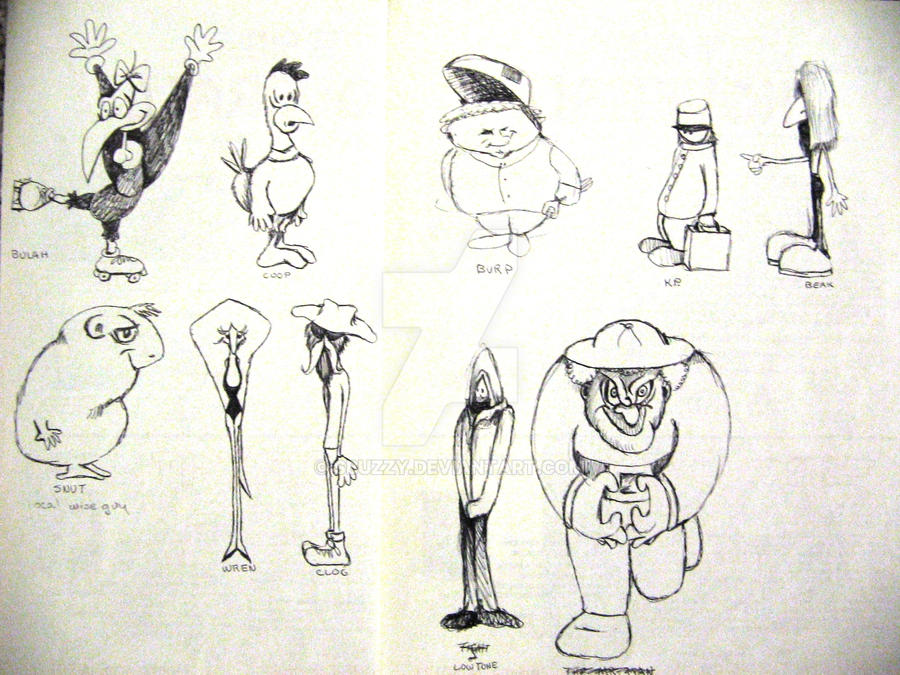 Chuck Rough Character Rough Cartoon character ideas by sbuzzy on DeviantArt