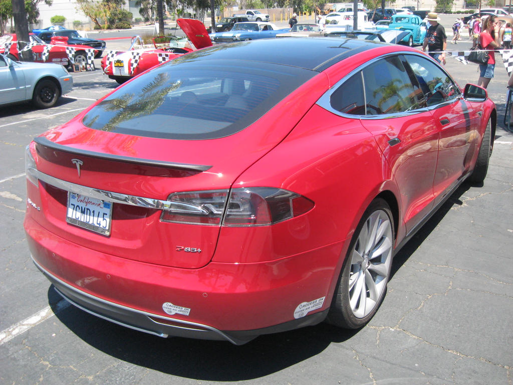 Tesla Model S Rear by granturismomh on DeviantArt
