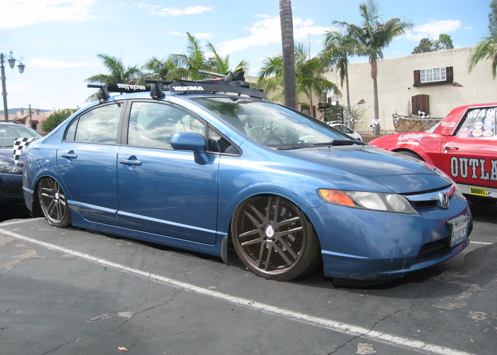 Honda Civic Hybrid Lowered Stanced Car