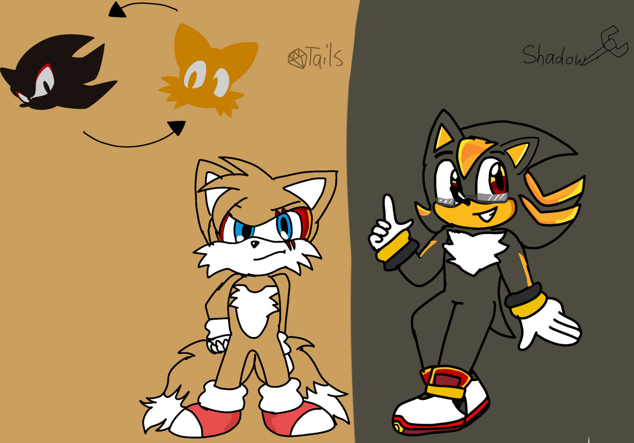 Shadowfriendly Deviantart Tails SonicShift AU: Tails and Shadow by CupcattheCat on DeviantArt