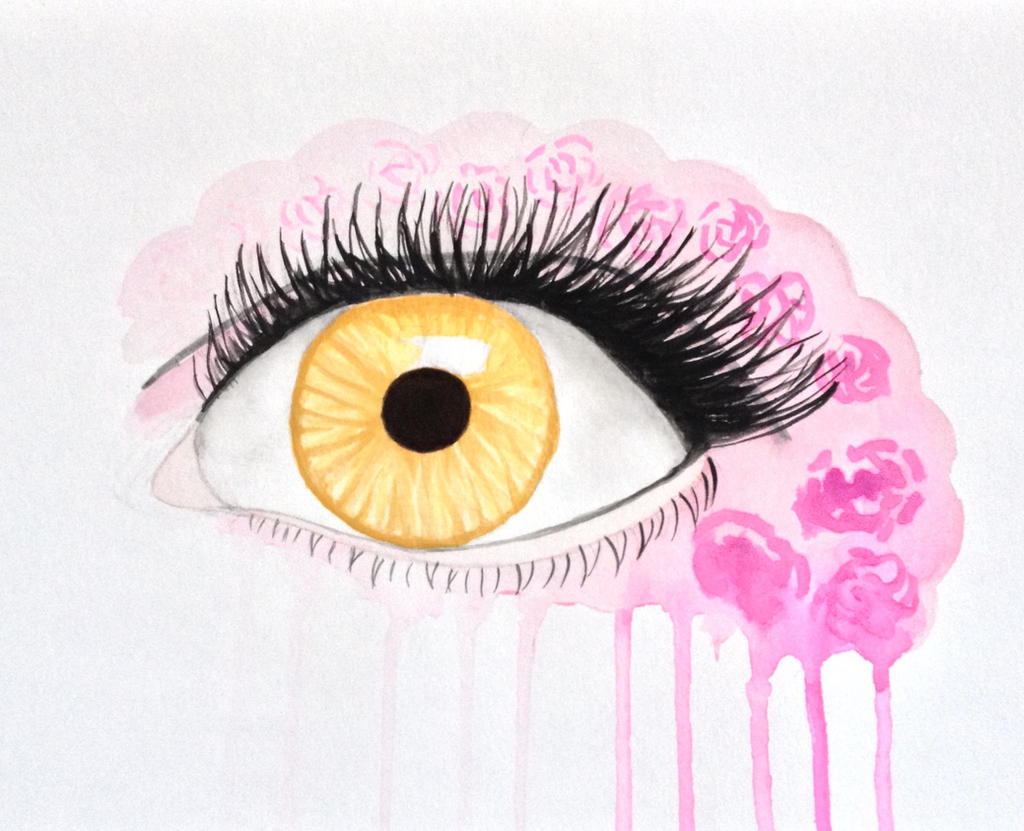 Eye Painting - Rose Splash